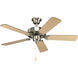 AirPro 42 inch Brushed Nickel with Cherry/Natural Cherry Blades Ceiling Fan